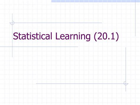 statistical learning methods powerpoint