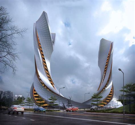incredible design concept  futuristic buildings