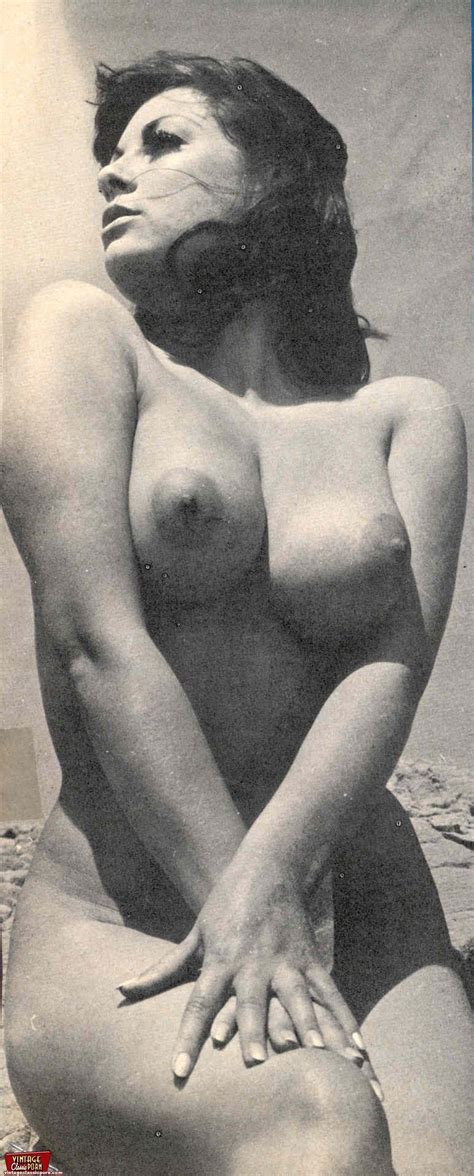voluptuous vintage sixties model june palmer posing nude ass point