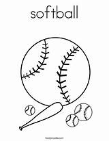 Softball Coloring Printable Pages Getdrawings sketch template