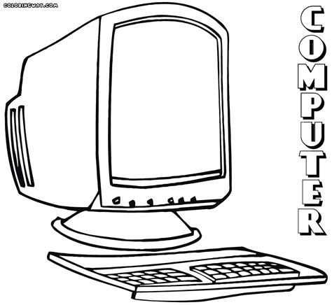 computer coloring book coloring pages