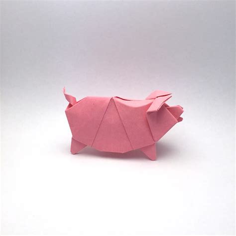 origami pig designed  folded  mindaugas cesnavicius mindaugas cesnavicius flickr