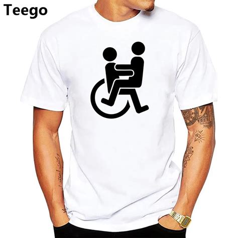 new wheelchair sex funny novelty t shirt men fashion cotton short