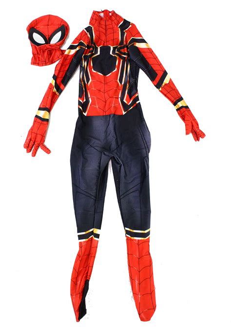 boys costume large spider man zip   walmartcom walmartcom