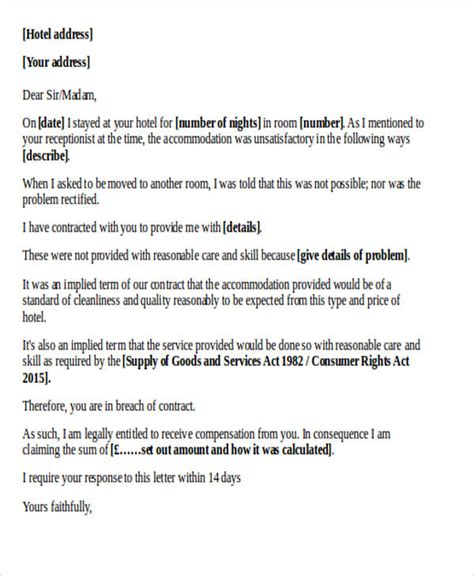 complaint letter templates word google docs apple pages