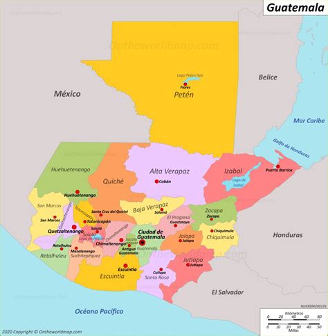 el mapa de guatemala localizado image