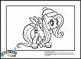 Pony Fluttershy Filly Mlp Getdrawings sketch template