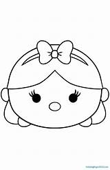 Tsum Coloring Pages Cute Disney Choose Board sketch template