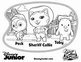 Sheriff Coloring Pages Callie Wild West Disney Howdy Toby Partner Kids Jr Junior Color Peck Doc Mcstuffins Dvd Printable Printables sketch template