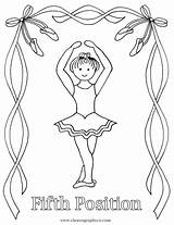 Coloring Ballet Dance Pages Position Ballerina Fifth Sheets Color Printable Kids Positions Class Dancing Colouring Camp Reproducible Choose Board Master sketch template