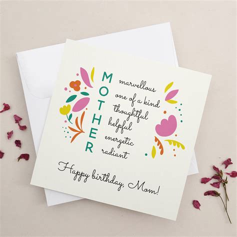 birthday cards  mom ideas