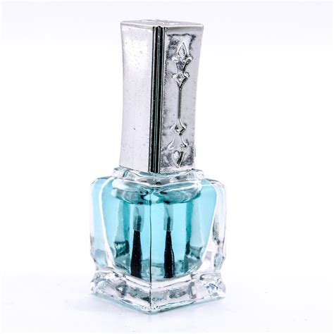 10ml empty clear square shape nail polish bottle with