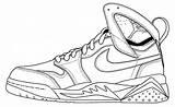 Jordan Nike Coloring Shoes Pages Sheets Air Michael Printable Sneakers Dari Coloringpagesfortoddlers Disimpan sketch template