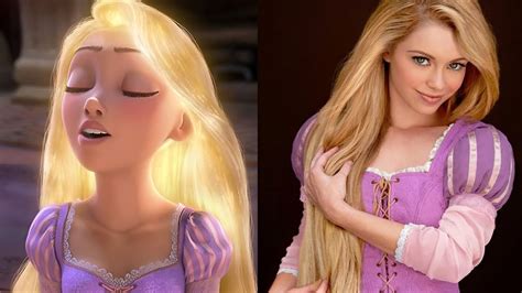 Rapunzel In Real Life ★ Tangled Disney Animated Movie Youtube