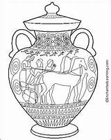 Greek Vase Drawing Ancient Getdrawings Coloring Pages sketch template