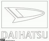 Logo Daihatsu Coloring Printable sketch template