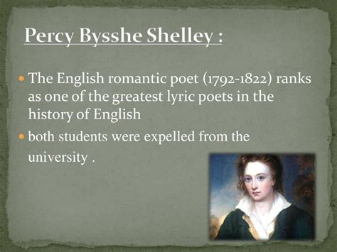 percy bysshe shelley powerpoint