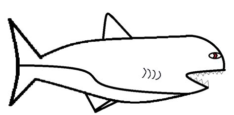 shark drawing template clipart