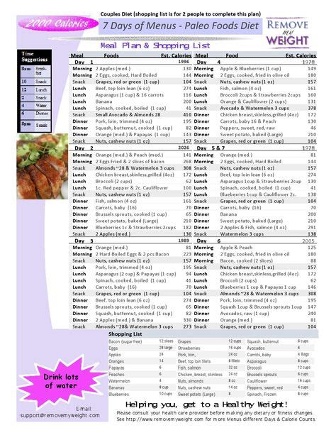 Example Of The Daily Food Plan You Get Via The Usda Choose My Plate