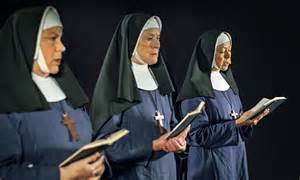 how very irreverent they re call the midwife s saintly nuns but pam ferris jenny agutter and