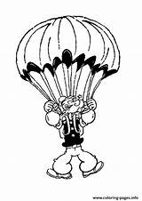 Parachute Popeye Coloring Pages Sailor 473f Flying Man Printable Color Print Clipart Clip Hellokids Drawings 76kb sketch template