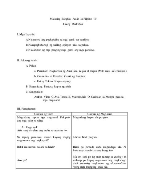 lesson plan in filipino grade pandiwa banghay aralin sa filipino hot