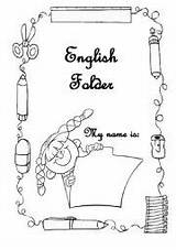 Portfolio English Cover Folder Worksheet Covers Esl Homework Holiday Eslprintables Board Pages Worksheets Resources Back School Clip Choose Teaching sketch template