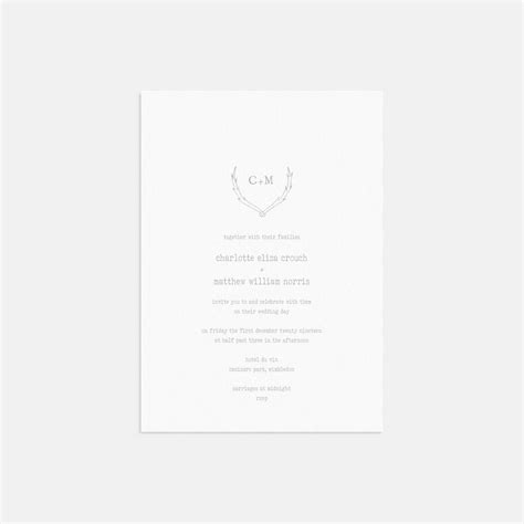 blake personalised wedding invitation by lola s paperie