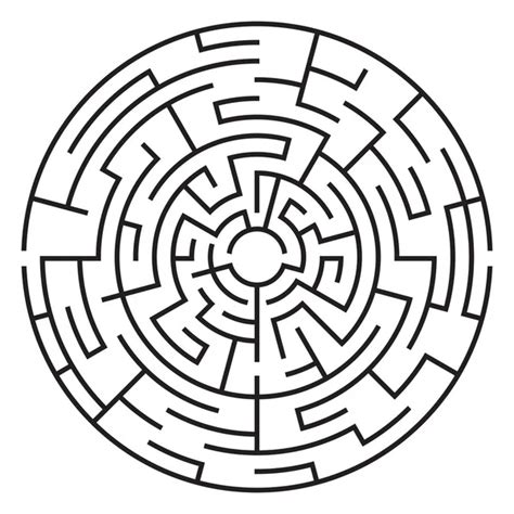 circle maze stock photo  ntrifunovic