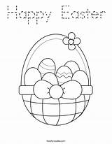 Easter Coloring Happy Pages Eggs Print Printable Twistynoodle Outline Tracing Noodle Basket Twisty Built California Usa Find sketch template