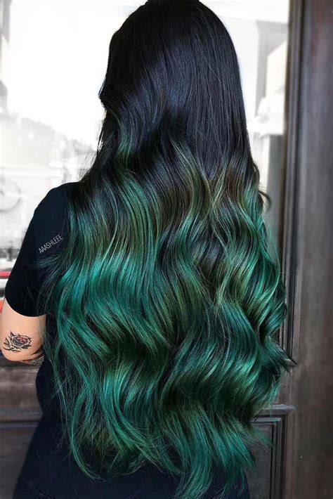 green ombre hair ideas lovehairstylescom long ombre hair