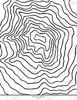 Topographic sketch template