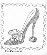 Coloring Pages High Heel Shoe Book Jordan Adult Colouring Adults Dress Color Shoes Printable Books Beautiful Fashion Doodle Getcolorings Clothing sketch template
