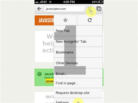 instructions  enable javascript  google chrome