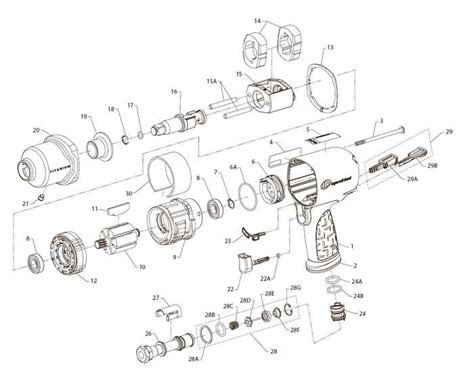 ingersoll rand ti parts diagram  complete breakdown   components
