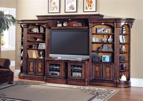 huntington large exp entertainment wall unit  parker house