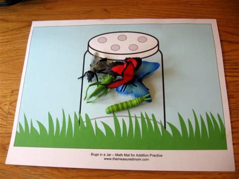 bugs   jar addition worksheet  measured mom