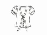 Blouse Drawing Getdrawings Short Sleeve sketch template