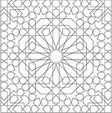 Alhambra Vecteurs Grille Maille Zigzag Lignes Mosaïque Aiment sketch template