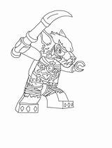 Coloring Lego Pages Worriz Minifigure Chima Comments Kids Kleurplaat Wolf Fun Coloringhome Werewolf sketch template