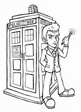 Who Coloring Doctor Pages Tardis Dr Printable Cartoon Kids Colouring Sheets Tennant Coloringpagesfortoddlers Line Book Awesome Pretty Visit Getdrawings Drawing sketch template