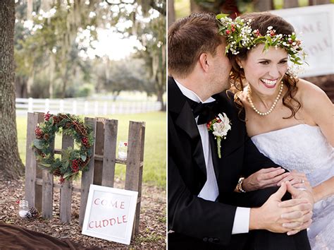 farm christmas wedding inspiration glamour and grace