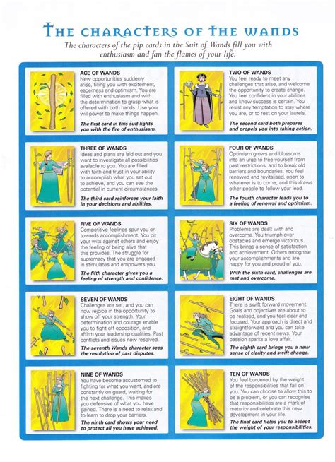 printable tarot cards  meanings  printable word searches