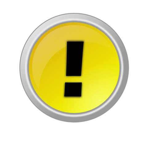 warning button openclipart