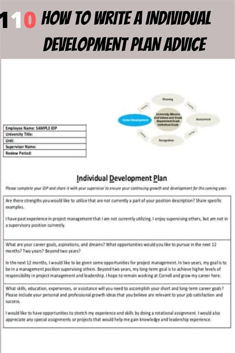 create  individual development plan nel