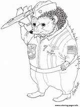 Hedgie Brett Hedgehog sketch template