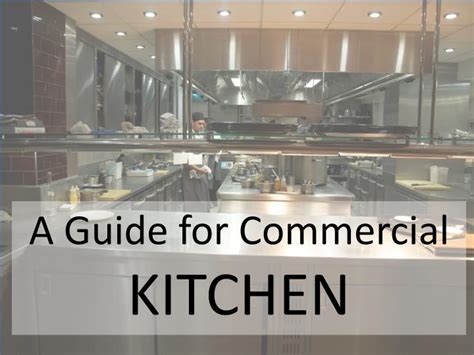guide  setting   efficient commercial kitchen powerpoint  id