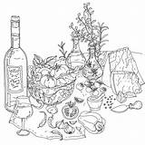 Italian Italienne Colouring Adulte sketch template