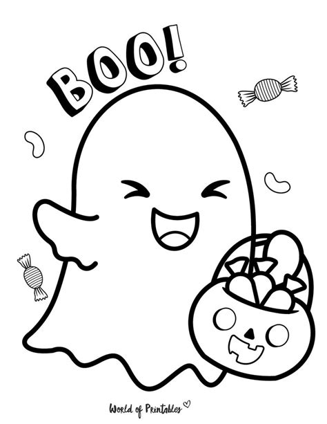 super cute  spooky halloween coloring pages  kids halloween