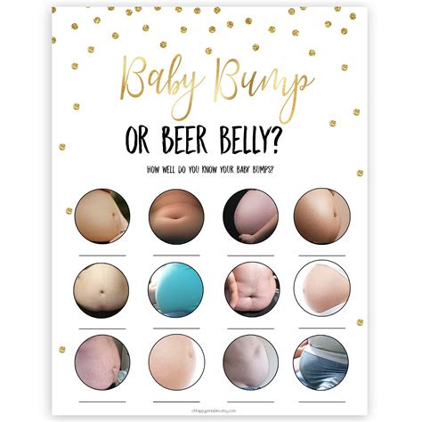 beer belly  pregnant belly printable  printable templates